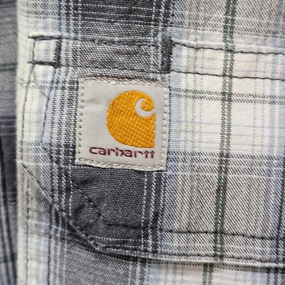Men's Short Sleeve Carhartt Button Down Shirt Size XL - Picture 5 of 11